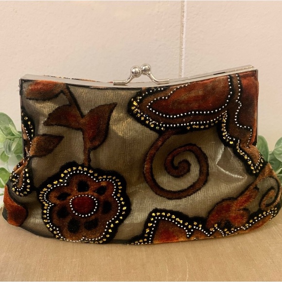 Hand Bag shoulder chain clutch Weddings party dances dress up prom black tie - Picture 3 of 13